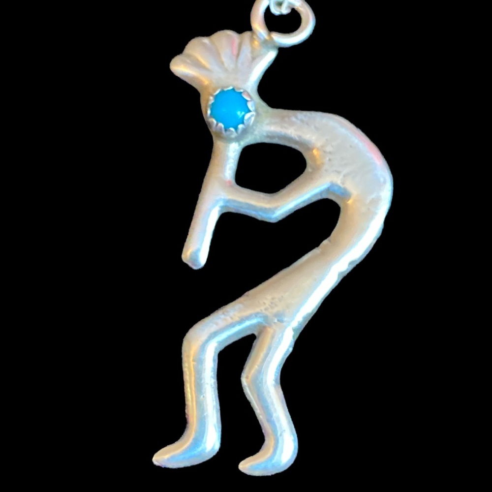 🌴Sterling Kokopelli Pendant and 18” 925 chain